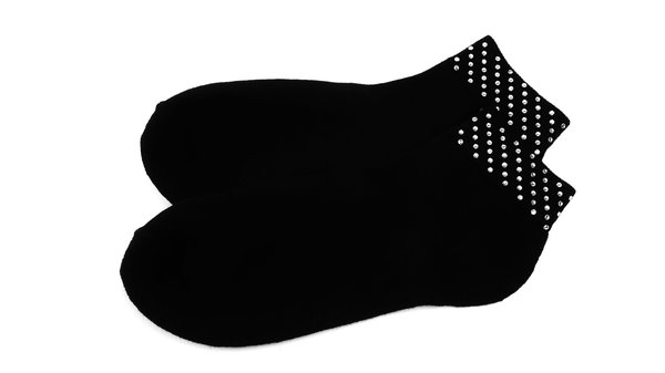 Socken, Strümpfe, Cheersocken mit Strass Modell 2 schwarz