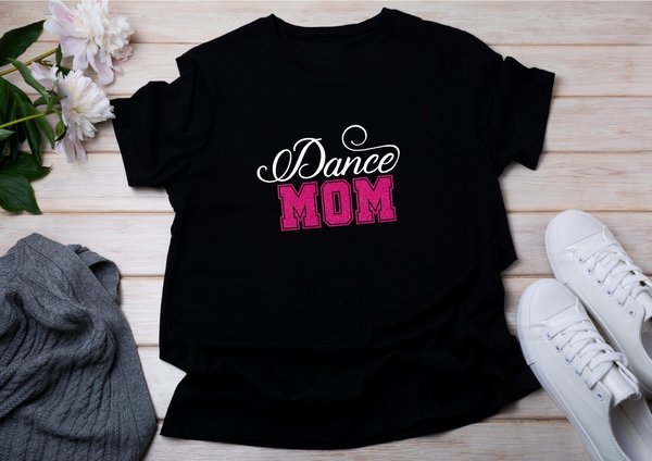 T-Shirt Dance Mom  verschiedene Farben Glitzer