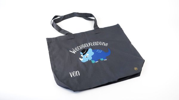 Kindergarten Beutel Tasche Wechselkleidung  Dinosaurier Personalisiert