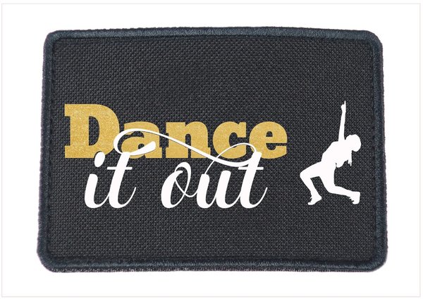 Patch Patches Rucksack Backpack "Beyond" - Dance it out - mit Glitzer  verschiedene Farben