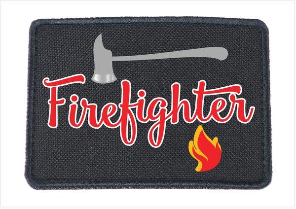 Patch Patches Rucksack Backpack "Beyond" - Firefighter - Feuerwehr Beruf